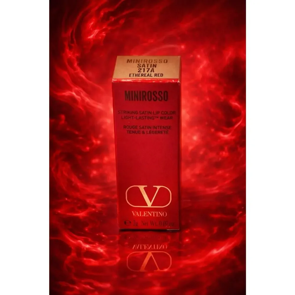 Valentino - Minirosso Satin Lipstick - Shade: Ethereal Red (217A) - 0.07 oz/ 2 g